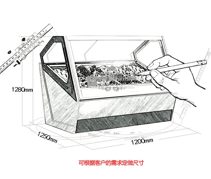 優凱-VIP-BQX3冰淇淋展示柜（廠長推薦）