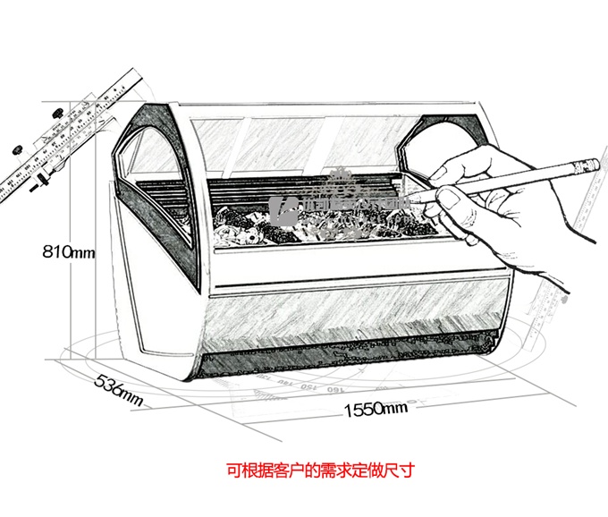 優(yōu)凱-VIP-TC型冰淇淋展示柜（廠長(zhǎng)推薦）