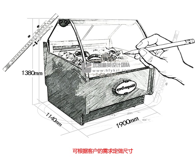 BQ-K型圓桶冰淇淋展示柜（暢銷(xiāo)產(chǎn)品）