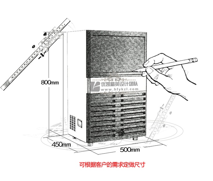 17新款YK-60P方形冰一體式制冰機(jī)(暢銷產(chǎn)品)