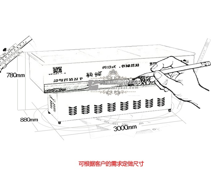 HA-A型海鮮島柜（暢銷產品）