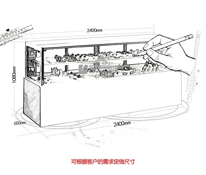 第五代直角蛋糕柜