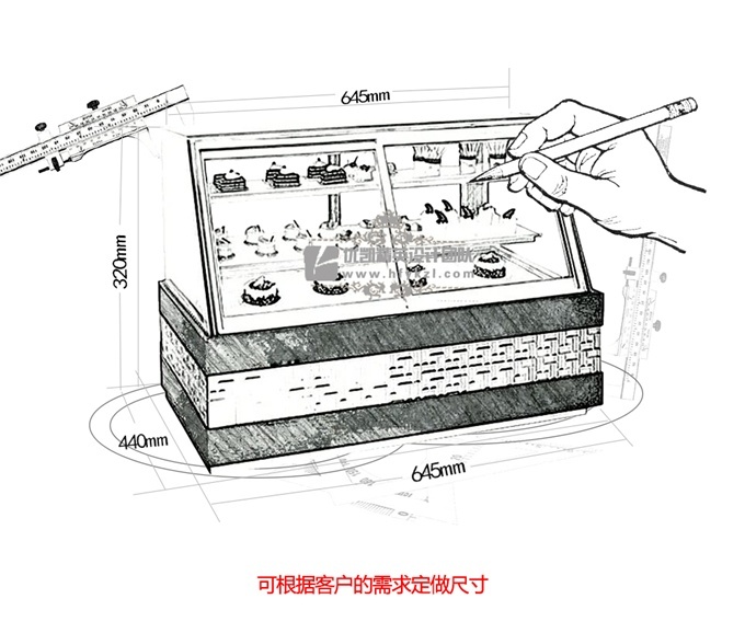 DG-T型斜面蛋糕柜